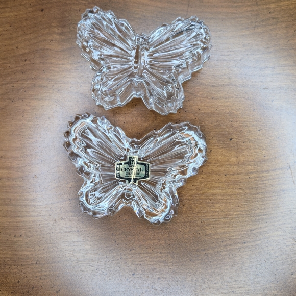 Crystal Butterfly Decorative Trinket Dish Miniature - Picture 6 of 8
